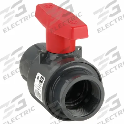 SPEARS Manual Two-Way Ball Valve: 2 in, PVC, Straight, FNPT x FNPT, 235 psi Max. Pressure (CWP) - PVC Ball Valves