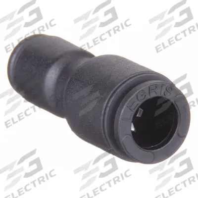LEGRIS Push-Fit Union Fitting: 4 mm OD x 6 mm OD Size, Push-to-Connect x Push-to-Connect - Nylon & Nickel-Plated Brass Tube Fittings