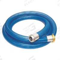Water Suction and Discharge Hose: 1 1/2 in Hose Inside Dia., 90 psi, Blue/Clear, 20 ft Hose Lg (MPN 45DU70). Key specifications — Temp. Range: -40° to 150°F; Hose Color: Clear; Brand: KURIYAMA.
