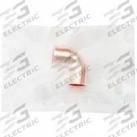 STREAMLINE Sweat Fitting Elbow: 3/4 in CTS x 3/4 in CTS, Cup x FTG, Wrot Copper (MPN W 01654CB)