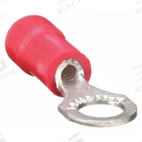 STA-KON Ring Terminal: Red, Vinyl Insulation, #8 Stud Size, 22 AWG to 18 AWG Wire Sizes, 600 V (MPN 18RA-8). Key specifications — attr1308027: STA-KON; attr1356587: Serrated.