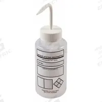 DYNALON Wash Bottle: 500 mL, Write-On, White, Wide, Std Spout Spout, Colorless, 75 mm Body Dia (MPN 506475-0002). Key specifications — Closure Color: White; Vented/Nonvented: Vented; Body Color: Colorless; Brand: DYNALON; Imprinting Group: No Imprinting or Write On.