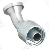PARKER Hydraulic Flange Fitting: 3/4 in Hydraulic Hose I.D., 3/4 in Hydraulic Flange Size, Steel (MPN 11743-12-12). Key specifications — attr95970: 45° Elbow; attr95968: Steel; attr98911: PARKER.
