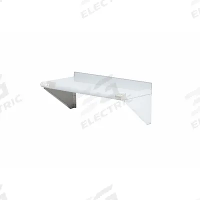 APPROVED VENDOR Wall Shelf: 24 in x 12 in x 12 in, 24 in x 12 in, 100 lb Load Capacity - Stainless Steel Solid Wall-Mount Shelving