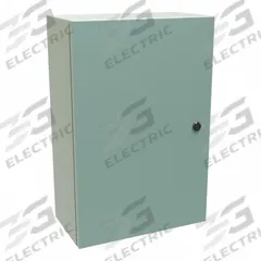 HAMMOND Electrical Enclosure: Steel, 24 in x 16 in x 8 in, NEMA 12/3R/4, Solid Cover, Hinged (MPN EN4SD24168GY). Key specifications — Closure Method: 1/4-Turn Latch; Brand: HAMMOND; Knockouts: Not Included.