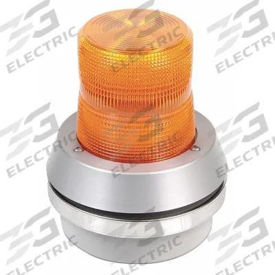 EDWARDS SIGNALING Flashing Light with Horn: 120V AC, 7 3/8 in Overall Ht - Horn Alarms with Flashing Light
