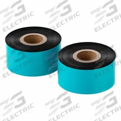 THERMAL TRANSFER RIBBON: Zebra, 2.52 in Ribbon Wd, 1,476 ft Ribbon Lg, 1 in Core Dia., Black (MPN RZ2521476WR-Tr). Key specifications — Color: Black.
