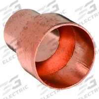NIBCO Sweat Fitting Coupling: 3 in CTS x 2 in CTS, Cup x FTG, Wrot Copper (MPN 600R 3x2)