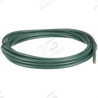 CHAINFLEX Control Cable: 20 AWG, 7 Conductors, 25 ft, PVC Jacket, 600 V (MPN CF5-05-07-25). Key specifications — Conductor Material: Copper; Conductor Configuration: Single; Minimum Bend Radius Factor - Fixed: 4 x OD; Minimum Bend Radius Factor - Flexible: 5 x OD; Includes Ground: Yes; Minimum Bend Radius Factor - E-Chain: 6.8 x OD; Resistance Properties: Heat Resistant; Standards: CE.