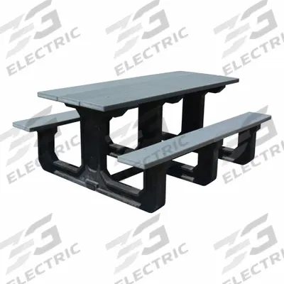 GRAINGER Picnic Table: Plastic - Rectangular Picnic Tables