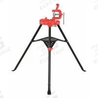 RIDGID Portable Yoke Vise: Folding Leg, 0.13 in – 2.5 in Pipe Size Range, 35 1/2 in Max Ht, Metal (MPN 40130). Key specifications — attr511105: Tool Tray; attr511119: Folding; attr511107: Metal; attr473852: RIDGID.