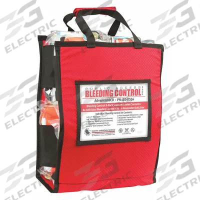 NORTH AMERICAN RESCUE Bleeding Control Kit: Plastic Bag, 8 People Served - Bleeding Control Kits