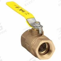 APOLLO Manual Two-Way Ball Valve: 1 1/2 in, Bronze, Straight, FNPT x FNPT, Std Port, Two-Piece, PTFE (MPN 7010710). Key specifications — Brand: APOLLO; Handle: Lever.