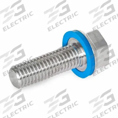 JW WINCO Hygienic Hex Head Screws: Stainless Steel, Partially Threaded, M12, 30 mm Min Thread Lg - Low-Profile Hygienic Hex Head Screws with Sealing Washer