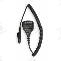 MOTOROLA Speaker Microphone: Fits Motorola, For GP/MTX/PTX Series, 3.5 mm Jack, Push To Talk, IP54 (MPN PMMN4021A). Key specifications — Compatible Radio Series: GP; Color: Black; Radio Connector Type: M4; Brand: MOTOROLA; Manufacturer Part Number: PMMN4021A; Push To Talk: Yes.