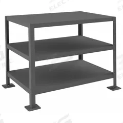 DURHAM MFG Work Table: Fixed Ht, Steel, 36 in x 24 in, 2,000 lb Overall Load Capacity, Steel (MPN MT243630-2K395). Key specifications — Brand: DURHAM MFG; Unit Type: Not Expandable or Modular.