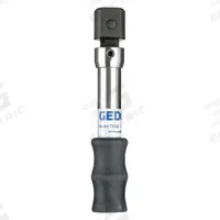 GEDORE Pre-Set Torque Wrench: Inch-Pound, Newton Meter, 9mm x 12mm Drive Size, 4 in Overall Lg (MPN 760-00). Key specifications — attr310211: 9mm x 12mm; attr310212: 0.4 N-m to 2 N-m; attr310215: Yes; attr324953: GEDORE.