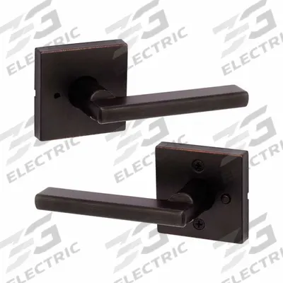 KWIKSET Door Lever Lockset: Privacy Lever Locksets, Bronze