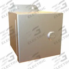 HAMMOND Electrical Enclosure: Stainless Steel, 4 in x 4 in x 4 in, NEMA 12/13/3R/4/4X, w/Panel (MPN EJ444SS). Key specifications — Brand: HAMMOND; Closure Method: Latches; Enclosure Material: Stainless Steel; Knockouts: Not Included; Includes Inner Panel: with Inner Panel Included.