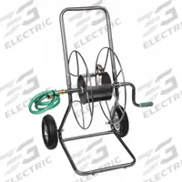 Garden Hose Reel: 200 ft (5/8 in I.D.), 18 in Reel Dia, Gray, 2 Wheels, 150 psi Max Op Pressure (MPN HT-2EZ). Key specifications — Includes Hose: No; Overall Dimensions: 16-7/8 in L x 7-7/8 in W x 16-7/8 in H; Reel Color: Gray; Hose Capacity: 200 ft (5/8 in I.D.); Brand: YARD BUTLER.