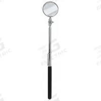 ULLMAN Inspection Mirror: 1 1/4 in Dia Mirror Size, Mirr. Mat. Glass, Mirr. Shp. Round (MPN E-2). Key specifications — attr1004918: ULLMAN; attr1004923: Vinyl.