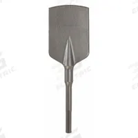 BOSCH Chisel Bit: 5 in Head Wd, 15 in Overall Lg, 45/64 in Shank Dia (MPN HS1906). Key specifications — attr253714: Asphalt; attr277143: BOSCH.