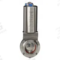 VNE Butterfly Valve: 145 psi Actuator Air Pressure - Max, Air to Spring, 304 Stainless Steel, Clamp (MPN 51C4.0AS/VBAC-XX). Key specifications — Average Surface Roughness (Ra): 32; Brand: VNE; Pilot Solenoid Voltage: Not Included.