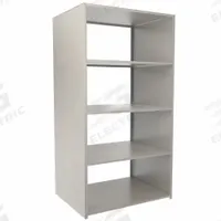 TENNSCO Boltless Shelving: Starter, Medium-Duty, 48 in x 36 in, 90 in Overall Ht, 5 Shelves, Steel (MPN LS-5-4836-7). Key specifications — Finish: Powder Coated; Maximum Post Load Capacity: 3,500 lb with Beams Evenly Spaced at 24 in; Decking Material: Steel; Color: Sand; Beam Profile: Low Profile; Brand: TENNSCO; Side Panel: Closed (Starter); Open (Add-On).