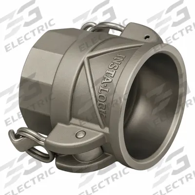 CAMPBELL FITTINGS Cam and Groove Insta Lock Couplings: 1 1/2 in Coupling Size, 1 1/2" Thread Size - Type D Stainless Steel Cam & Groove Fittings