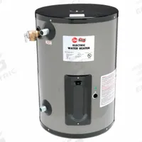RHEEM-RUUD Point-of-Use Electric Water Heater: 208V, 10 gal, 6,000 W, Single Phase, 22.87 in Ht (MPN EGSP10 208V). Key specifications — Phase: Single; Brand: RHEEM-RUUD.