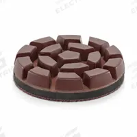 HUSQVARNA Grinding Pad: 100 Grit, Silver, 1 Segments, Clockwise/Counterclockwise, Round, 3 PK (MPN 548169102). Key specifications — attr81237: Silver; attr81244: Resin; attr122184: Polishing Tool; attr122180: Medium Hard Cured Concrete; attr81239: 970 60 47‑02; attr81227: HUSQVARNA.