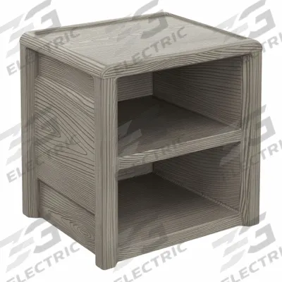 CORTECH Nightstand: Coastal Driftwood, 22 in Overall Ht, 21 1/2 in Overall Wd - Nightstands