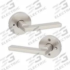 KWIKSET Door Lever Lockset: Privacy Lever Locksets, Nickel, ADA Compliant (MPN 730HFL-RDT-15-6AL-RCS). Key specifications — Ligature Resistance: Not Ligature-Resistant; Brand: KWIKSET; Lockset Function ANSI Code: F76; Visual Indicator Message: No Message; Lockset Style: Rose; ADA Compliant: Yes; Finish: Satin Nickel-Plated : Zinc.