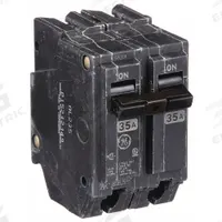 GE Miniature Circuit Breaker: THQL, 35 A, 120/240V AC, Single Phase, 10kA at 120/240V AC, Std (MPN THQL2135). Key specifications — Amps: 35 A; AC Voltage Rating: 120/240V AC; Phase: Single; Max. AIR Rating: 10kA at 120/240V AC; For Use With: Power Mark Gold Load Centers and AQ Lighting Panels.