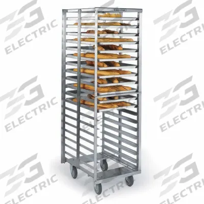 LAKESIDE Stainless Steel Extreme Duty Pan N Tray: 20 Slots, 3 in Betw Shelves, 20 3/4 in Wd - Standard-Duty End-Loading Sheet Pan Racks