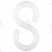 APPROVED VENDOR S-Hook for Plastic Chain Barrier: White, 2 93/100 in Overall Lg, 9/25 in Overall Wd (MPN 80301-10). Key specifications — attr981836: Plastic.