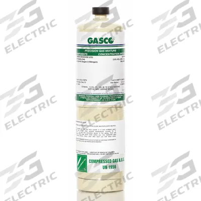 GASCO Calibration Gas: Nitrogen, Disposable, +/-5% Accuracy, CH4/CO/O2, Calibration Gas - Calibration Gases for Portable Gas Detectors