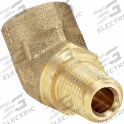 PARKER Metal Pipe Elbow: 45° Elbow, 1/2 in x 1/2 in - Threaded High-Pressure Pipe Fittings