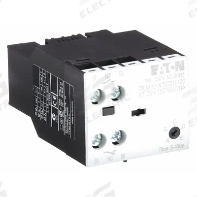 EATON Timer Module: Off Delay, 5 sec – 100 sec, 1NO/1NC - Front-Mounted IEC Delay Timers