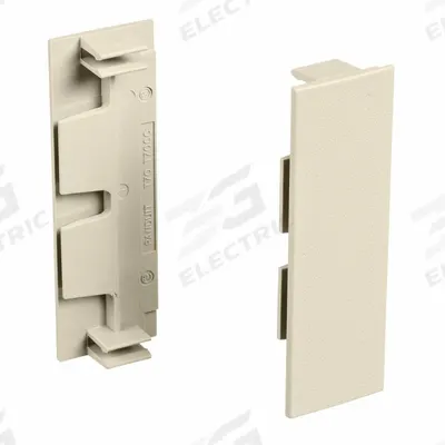 PANDUIT Surface Raceway: T-70, 4 1/16 in Wd, 1 3/4 in Ht, Plastic - Covers for Straight-Section Multichannel Raceways