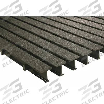 FIBERGRATE Fiberglass Pultruded Grating: Structural Grating, 24 in x 36 in Nominal Size (WxL) - Flame-Resistant Structural Grating