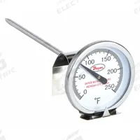 DWYER Clip On Dial Thermometer: 0°F to 250°F, +/- 2% Accuracy, 8 in Stem Lg, Fahrenheit (MPN CBT38051). Key specifications — Accuracy: +/- 2%; Brand: DWYER; Temperature Units: Fahrenheit.