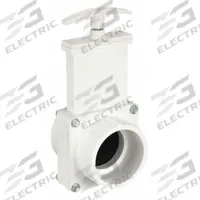 VALTERRA Gate Valve: 1 1/2 in Size, PVC, Rising, 45 psi CWP, Lever, Solid Wedge (MPN 6109GR). Key specifications — attr1016047: PVC; attr1016074: TPE; attr1016049: VALTERRA; attr1016082: Polypropylene.