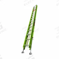 LITTLE GIANT Extension Ladder: 28 ft Ladder Size, Fiberglass, 375 lb Load Capacity, 74 lb Wt (MPN 17528-285). Key specifications — Color: Green; Brand: LITTLE GIANT; Included Features: V-Rung; Removable Fly: Fixed.