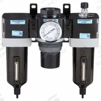 WILKERSON Filter/Regulator/Lubricator: 3/4 in NPT, 110 cfm, 250 psi Max Op Pressure, 5 micron (MPN C28-06-FLG0B). Key specifications — attr109588: C28; attr109524: WILKERSON.