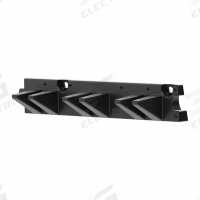 SUNCAST Long Handled Tool Hangar: 25 in x 5 1/4 in x 4 1/2 in, Black, Resin, 1 Shelves - Storage Accessories for Steel Sheds