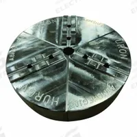 HURON Lathe Jaw: Round, Tongue and Groove, Aluminum, For 12 in Chuck, 2 in Ht (MPN A12MSHFG). Key specifications — Brand: HURON; Mounting Bolt Size: 1/2 in.