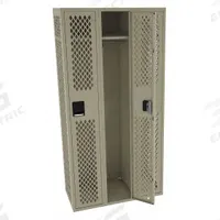TENNSCO Wardrobe Locker: 36 in x 18 in x 72 in, Ventilated, 1 Tiers, 3 Units Wide, Padlock Hasp, Tan (MPN VSL-121872-CSND). Key specifications — Brand: TENNSCO; Locker Color: Tan; Door Type: Ventilated; Locker Material: Steel; Assembled: Assembled; Number Plate Included: Yes.