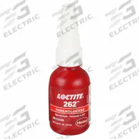 LOCTITE High-Strength Threadlocker: 262, Red, Oil Tolerant, 0.34 fl oz, Bottle, 1 EA (MPN 231926)