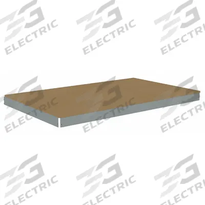 TENNSCO Shelf: 60 in x 30 in, 2,000 lb Load Capacity, Particleboard, Gray - Particleboard Decking Shelf Kits for Boltless Shelving